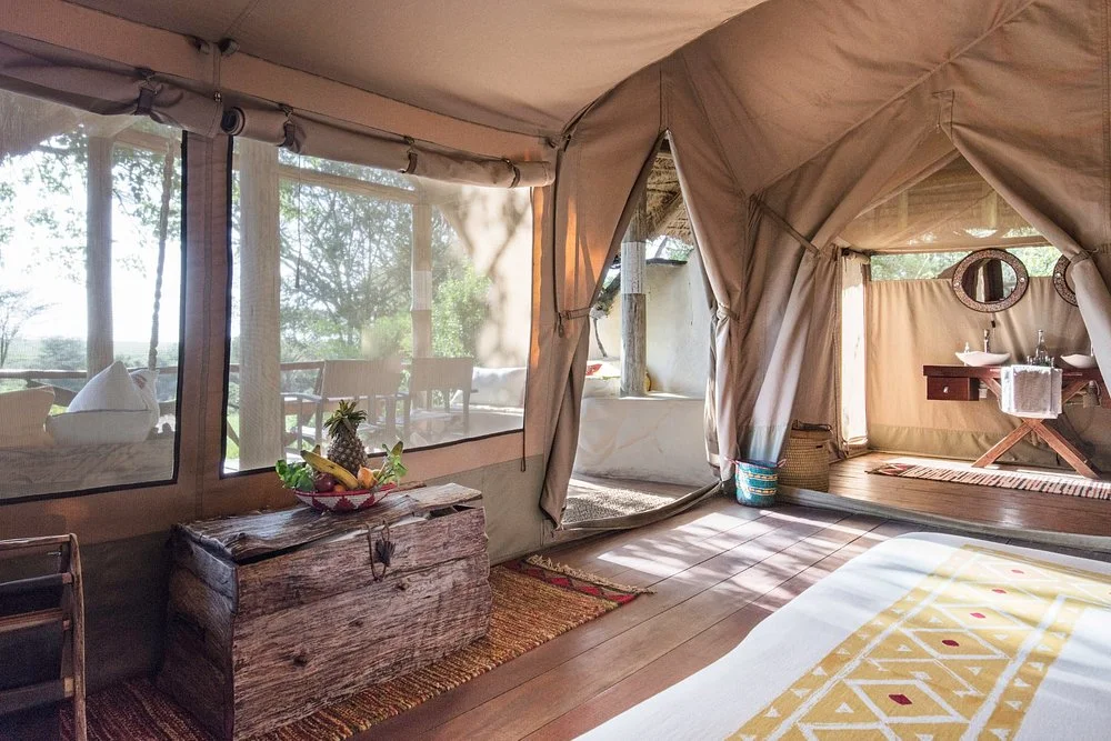 tent interior