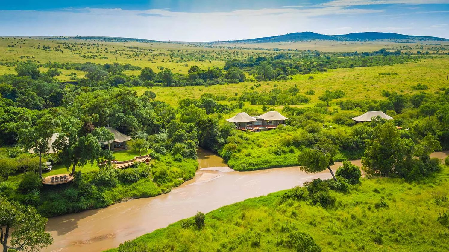 Aeriel view of Sala's Camp