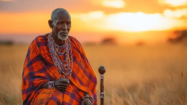 Masai elder of the masai community